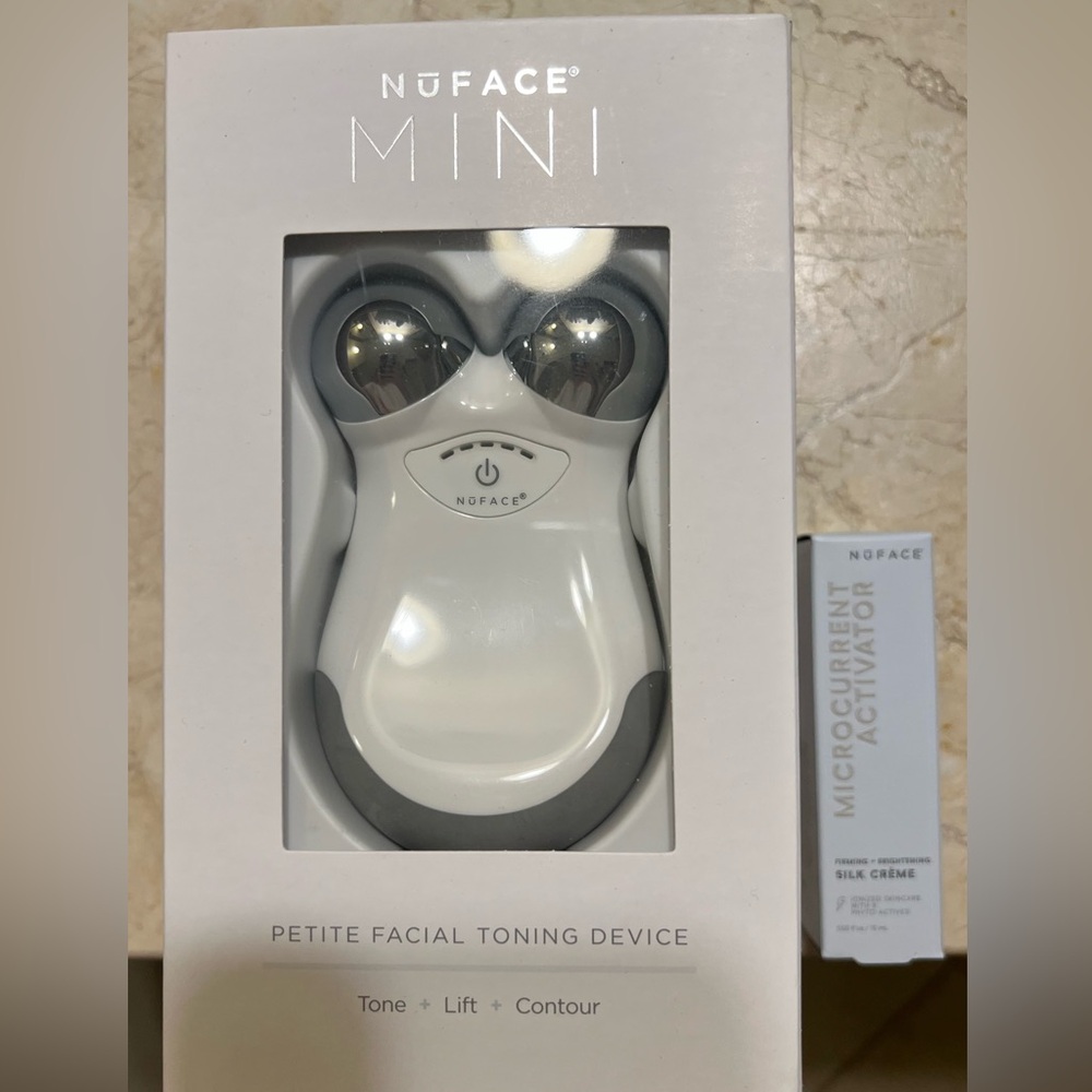 COPY - NuFACE Mini Facial Toning Device - White and Silver
